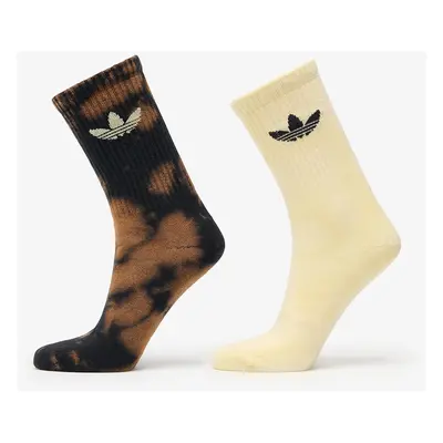 adidas Acid Wash Crew Socks 2-Pack Black/ Almost Yellow