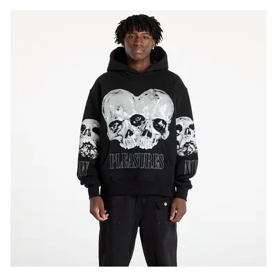 Pulóver PLEASURES Double Skull Hoodie Black