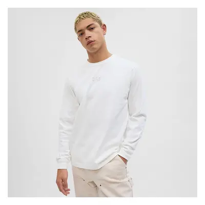 Póló GAP Longsleeve Logo Tee New Off White