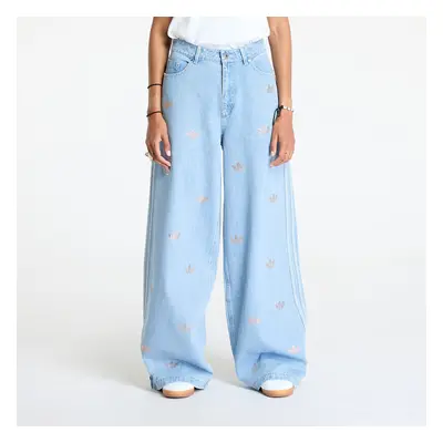 Nadrágok adidas Denim Pant Rhinestone Clear Blue