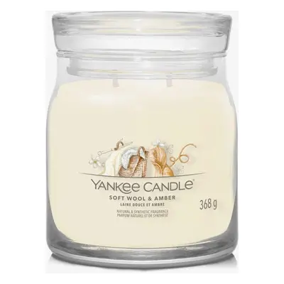 Yankee Candle Signature Medium Jar 2 Wicks - Soft Wool & Amber