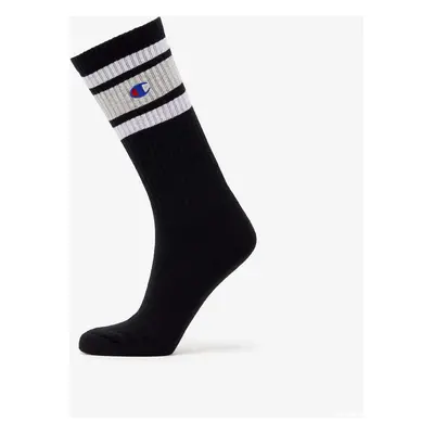 Champion Rochester Crew Sock Black/ Melange Grey