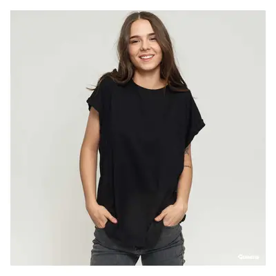 Póló Urban Classics Ladies Extended Shoulder Tee Black