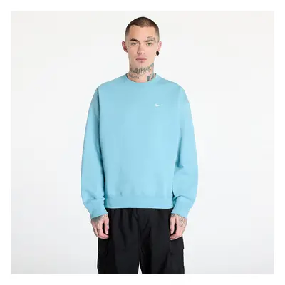 Pulóver Nike Solo Swoosh Men's Fleece Crew Denim Turquoise/ White