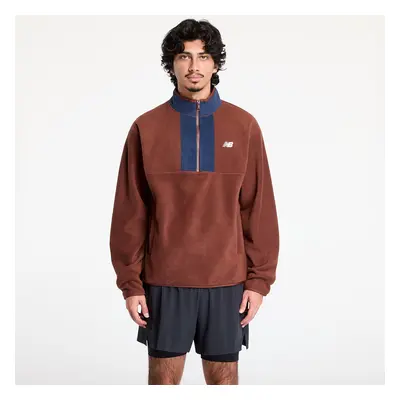 Pulóver New Balance Polar Fleece 1/2 Zip Rich Oak