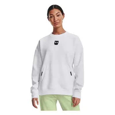 Pulóver Under Armour Summit Knit Oversize Crew White