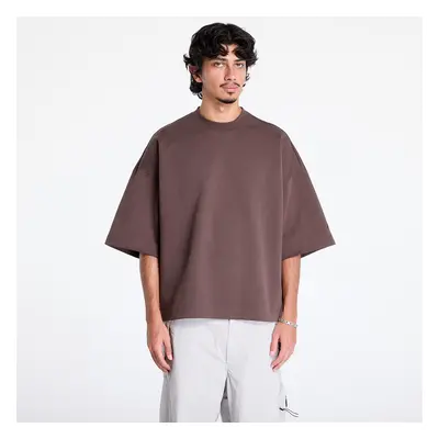 Póló Nike M Tech Fleece Short Sleeve Tee Baroque Brown/ Baroque Brown