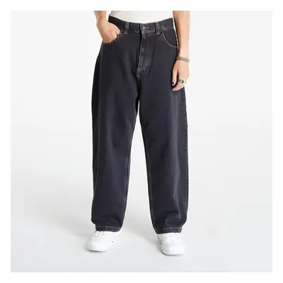 Nadrágok Carhartt WIP Brandon Pant Black Stone Washed