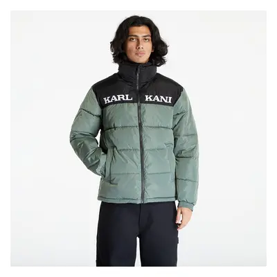 Kabát Karl Kani Retro Essential Puffer Jacket Dusty Green