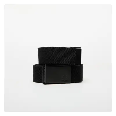 FRED PERRY Webbing Branded Belt Black