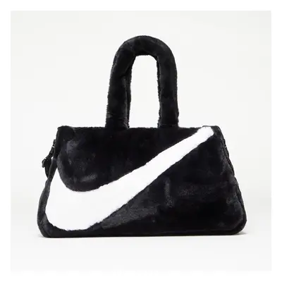 Táska Nike Sportswear Women's Faux Fur Tote Black/ Black/ White