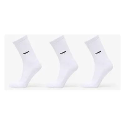 Queens Essential Basic Crew Socks 3-Pack White