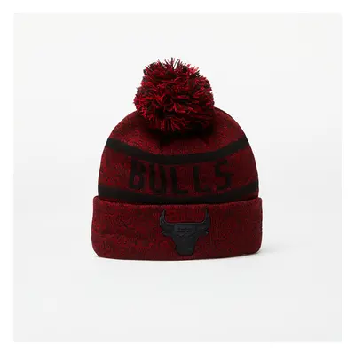 Kalap New Era Chicago Bulls Jake Bobble Knit Beanie Hat Cardinal/ Black