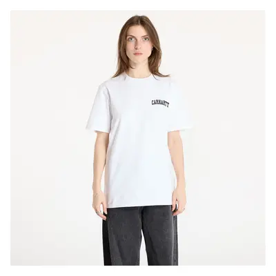 Póló Carhartt WIP S/S University Script T-Shirt UNISEX White/ Black