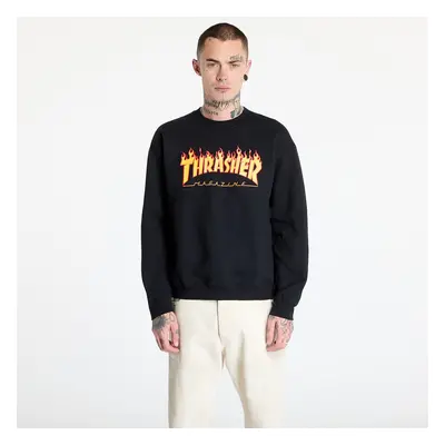 Pulóver Thrasher Flame Crewneck Black