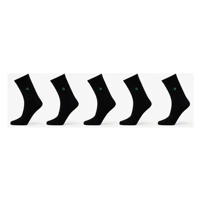 Queens Essential Short Crew Socks 5-Pack Black