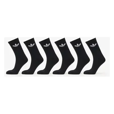 adidas Trefoil Crew Sock Cushion 6-Pack Black