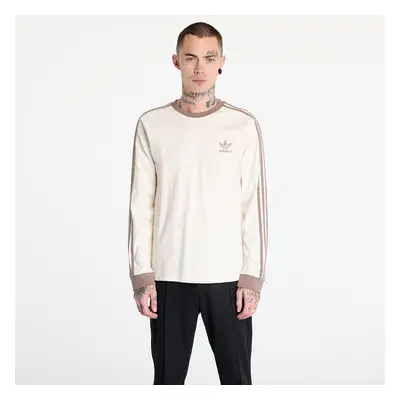 Póló adidas Adicolor Classics 3-Stripes Long Sleeve Top Trace Brown