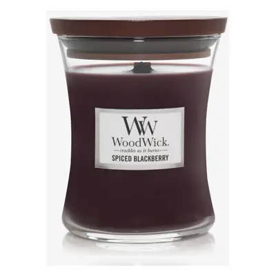 WoodWick Medium Hourglass Candle - Spiced Blackberry