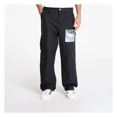 Nadrágok OBEY Big Timer Printed Carpenter Pant Black