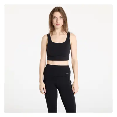 Melltartó Nike Zenvy Women's Medium-Support Padded Longline Sports Bra Black/ Sail