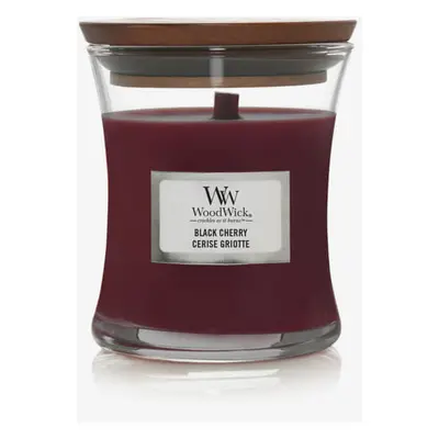 WoodWick Small Hourglass Candle - Black Cherry