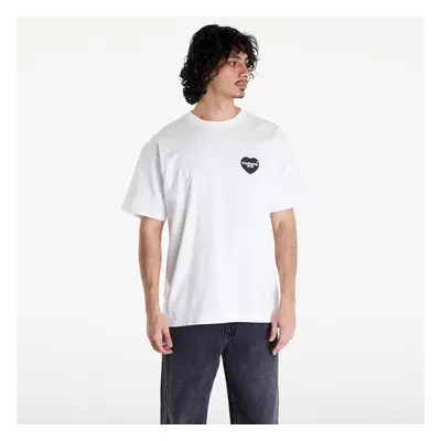 Póló Carhartt WIP S/S Heart Bandana T-Shirt UNISEX White/ Black Stone Washed