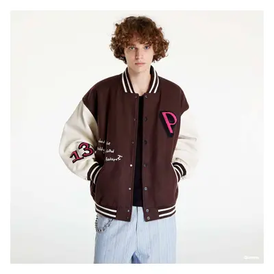 Kabát PREACH Patched Varsity Jacket Brown/ Creamy