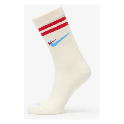 Nike Everyday Plus Force Cushioned Crew Socks Sail/ University Red/ University Blue