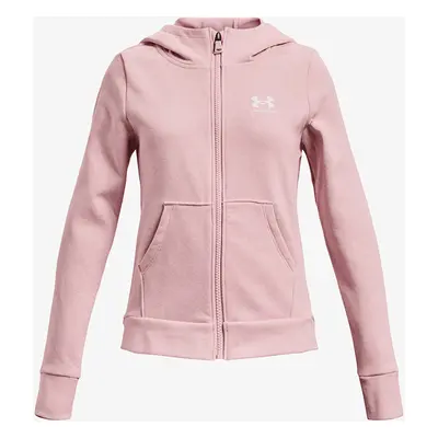 Pulóver Under Armour Rival Fleece LU FZ Hoodie Pink