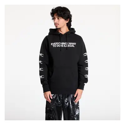 Pulóver PLEASURES Illegal Hoodie Black