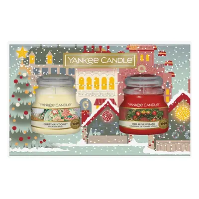 Yankee Candle 2-Pack Christmas Gift Set - Red Apple Wreath and Christmas Buttercookie