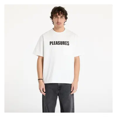 Póló PLEASURES Impact Pocket Heavyweight Shirt White