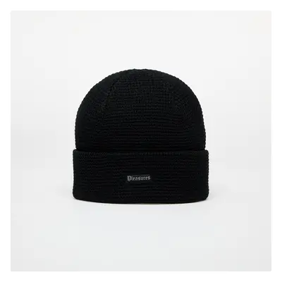 Kalap PLEASURES Old E Waffle Beanie Black