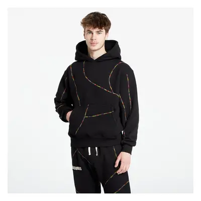 Pulóver PLEASURES Vein Hoodie Black