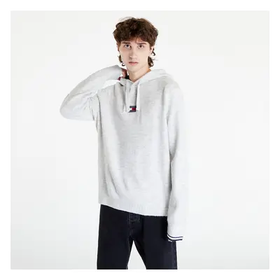 Pulóver Tommy Jeans Tjm Relaxed Badge Hoodie Sweater Silver Grey Heather