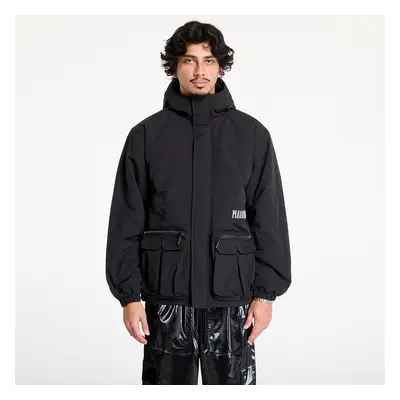 Kabát PLEASURES Run Hooded Jacket Black