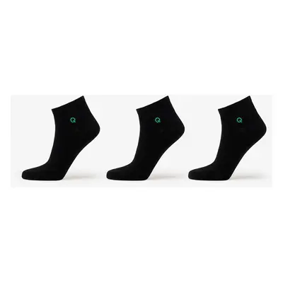 Queens Essential Ankle Socks 3-Pack Black