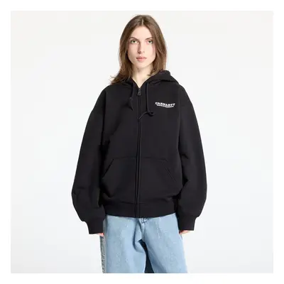 Pulóver Carhartt WIP Hooded Runaway Sweat Jacket UNISEX Black/ Wax Stone Washed