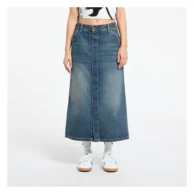 Szoknya Carhartt WIP W' Marvin Skirt Blue Worn Used Wash