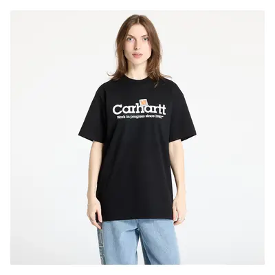 Póló Carhartt WIP S/S Label Script T-Shirt UNISEX Black