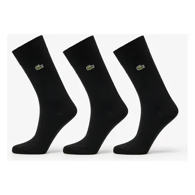 LACOSTE Cotton Blend Sock 3-Pack černé