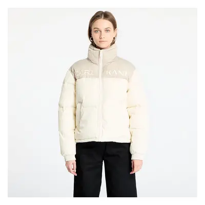 Kabát Karl Kani Retro Essential Puffer Jacket Off White/ Sand