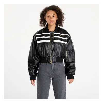 Kabát adidas Pleather Bomber Black