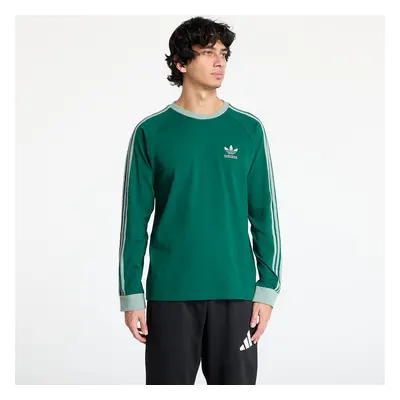 Póló adidas Adicolor Classics 3-Stripes Longsleeve T-Shirt Collegiate Green