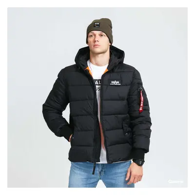 Kabát Alpha Industries Hooded Puffer Alpha FD Black