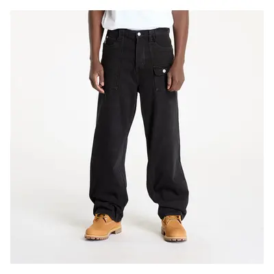 Nadrágok PLEASURES Grind Baggy Jeans Black