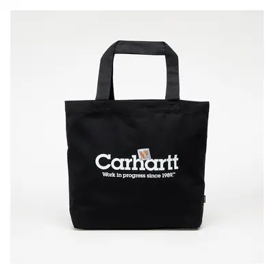 Táska Carhartt WIP Canvas Graphic Tote Large Label Script Print/ Black