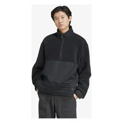 Pulóver adidas Premium Essentials Fleece Full-Zip Black