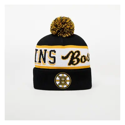 Kalap Mitchell & Ness NHL Block Sweep Pom Knit Boston Bruins Black